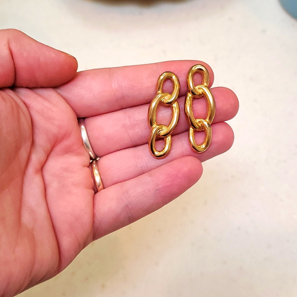 Beautiful Gold Chain Earrings